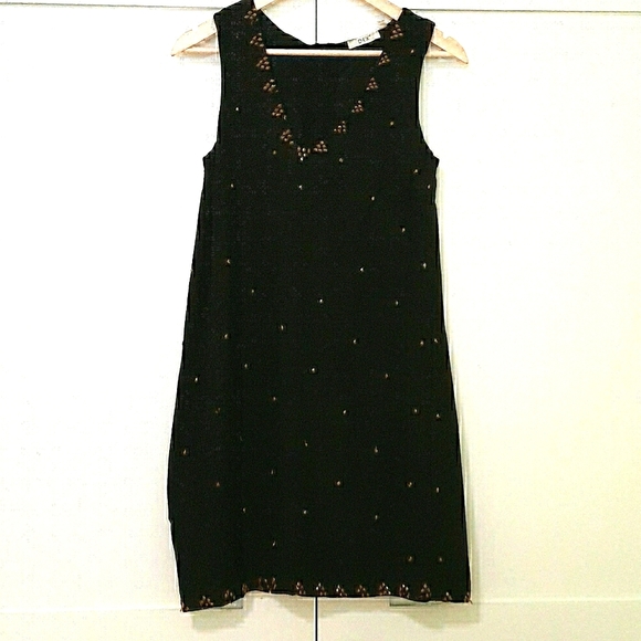 Super Cute DEX Gold Sequined Dress - Picture 2 of 5